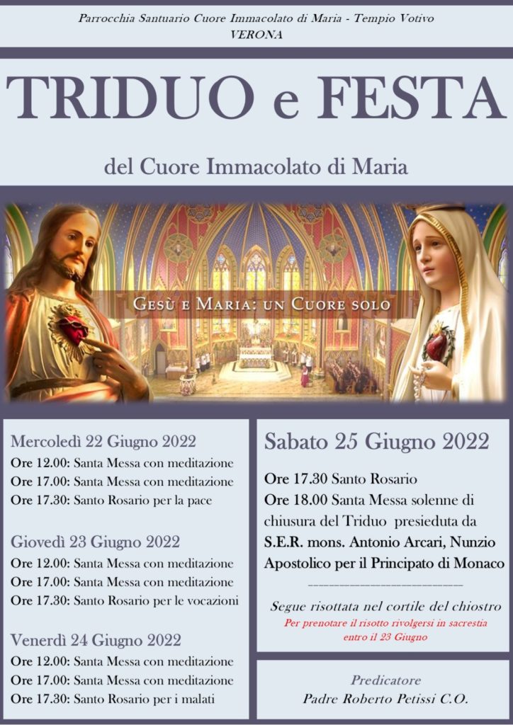 Festa Cuore Immacolato di Maria 2022